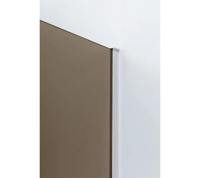 Душевой уголок CEZARES SLIDER-A-2-BR-Cr, Цвет стекла: бронза, Цвет профиля: Хром, Выбрать размер: 100х100, изображение 2