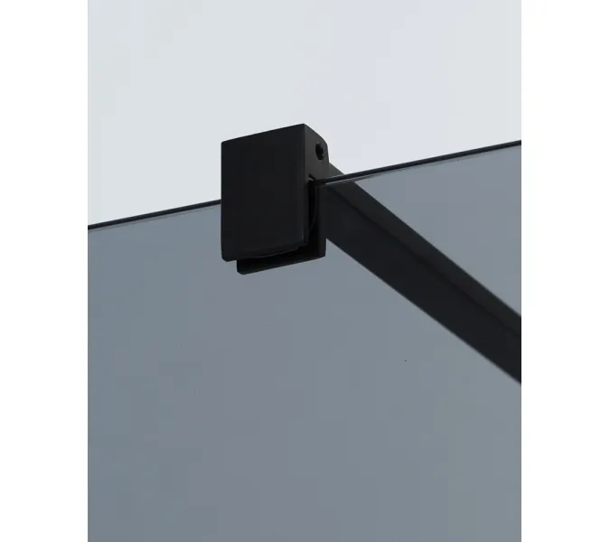 Душевая перегородка CEZARES LIBERTA-L-2-GR-NERO, Цвет стекла: тонированное, Цвет профиля: Черный, Выбрать размер: 100, изображение 2