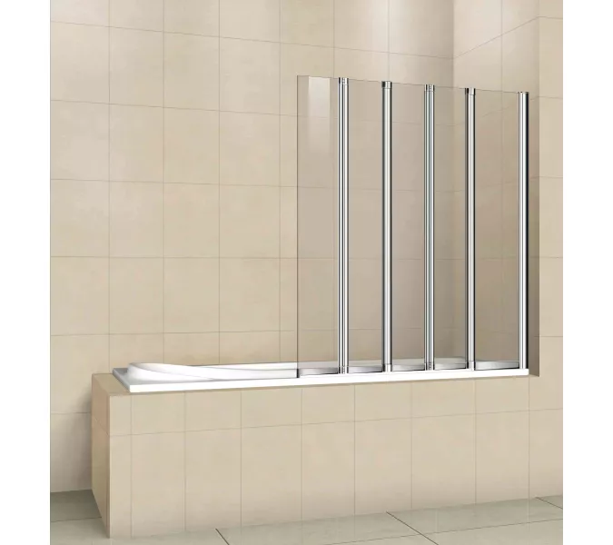 Шторка на ванну CEZARES PRATICO-V-5-120/140-C-Cr, изображение 2