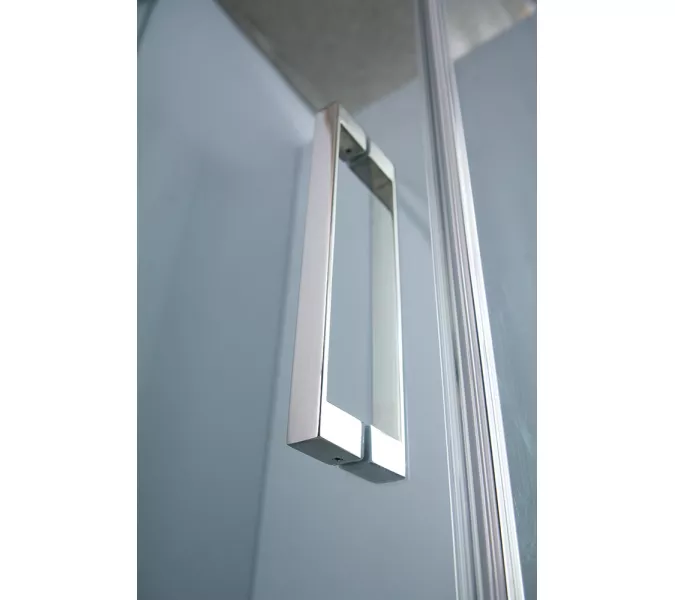 Душевой уголок CEZARES SLIDER-AH-1-C-Cr, Цвет стекла: прозрачное, Цвет профиля: Хром, Выбрать размер: 100х100, изображение 2