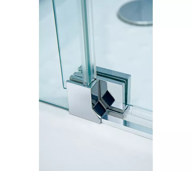 Душевой уголок CEZARES SLIDER-AH-2-C-Cr, Цвет стекла: прозрачное, Цвет профиля: Хром, Выбрать размер: 70х100, изображение 3