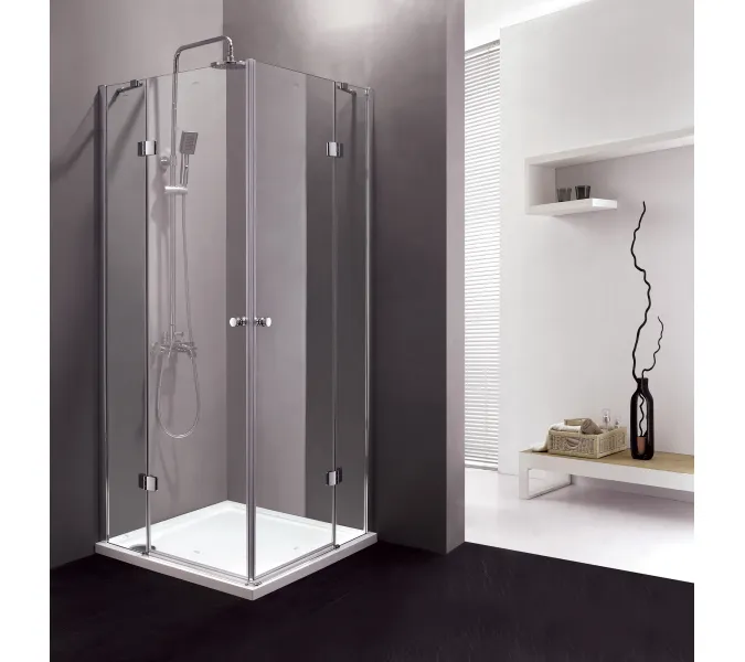 Душевой уголок CEZARES VERONA-W-A-2-C-Cr, Цвет стекла: прозрачное, Цвет профиля: Хром, Выбрать размер: 100х100
