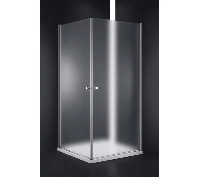 Душевой уголок CEZARES ELENA-W-A-2-P-Cr, Цвет стекла: матовое, Цвет профиля: Хром, Выбрать размер: 70х70