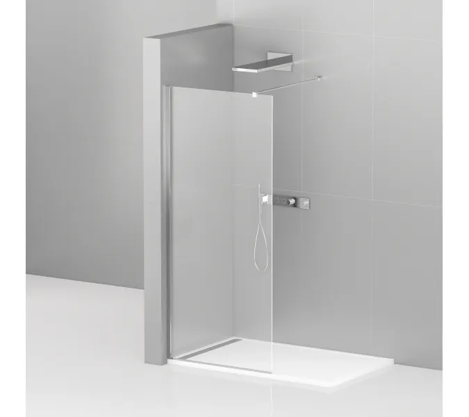 Душевая перегородка CEZARES LIBERTA-L-1-C-Cr, Цвет стекла: прозрачное, Цвет профиля: Хром, Выбрать размер: 100, изображение 2