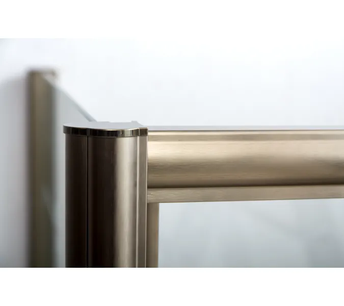 Душевой уголок CEZARES GIUBILEO-AH-1-120/90-SCORREVOLE-C-Br, Цвет стекла: Прозрачный, Цвет профиля: Бронза, Выбрать размер: 120х90, изображение 4