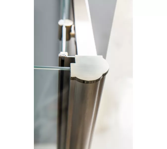 Душевой уголок CEZARES GIUBILEO-AH-1-120/90-SCORREVOLE-CP-Br, Цвет стекла: с рисунком, Цвет профиля: Бронза, Выбрать размер: 120х90, изображение 5