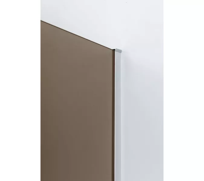 Душевая дверь в нишу CEZARES SLIDER-B-1-BR-Cr, Цвет стекла: бронза, Цвет профиля: Хром, Выбрать размер: 100, изображение 2