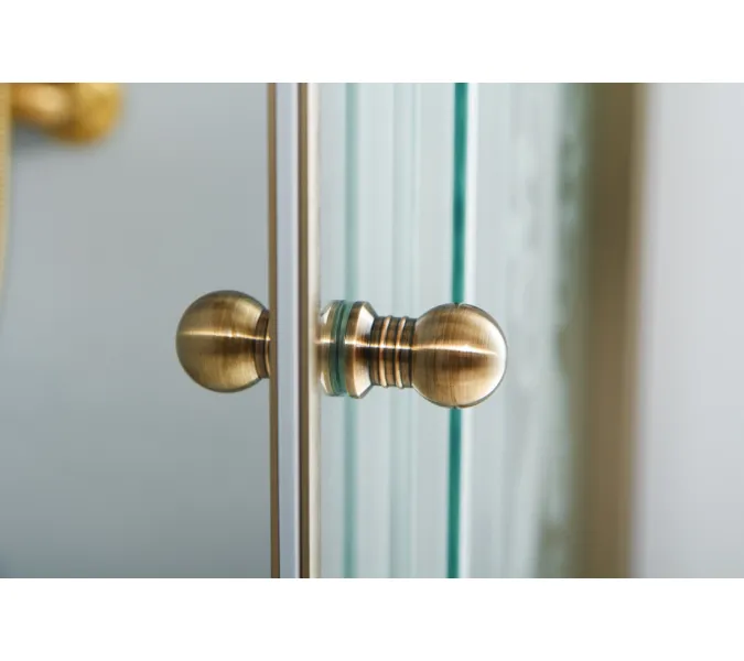 Душевой уголок CEZARES GIUBILEO-AH-1-120/90-SCORREVOLE-C-Br, Цвет стекла: Прозрачный, Цвет профиля: Бронза, Выбрать размер: 120х90, изображение 2