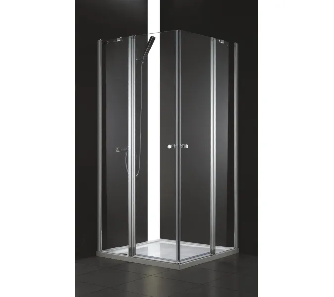 Душевой уголок CEZARES ELENA-W-A-22-C-Cr, Цвет стекла: Прозрачный, Цвет профиля: Хром, Выбрать размер: 100х100, изображение 2