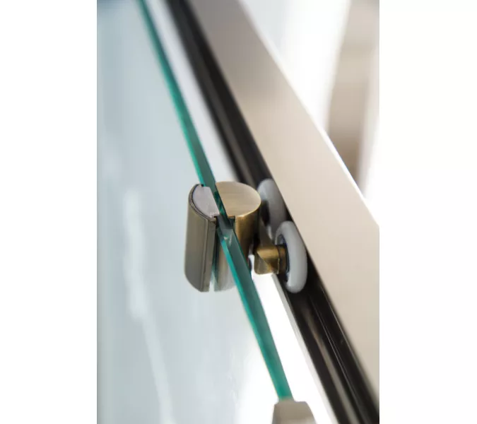 Душевой уголок CEZARES GIUBILEO-AH-1-120/90-SCORREVOLE-CP-Br, Цвет стекла: с рисунком, Цвет профиля: Бронза, Выбрать размер: 120х90, изображение 4