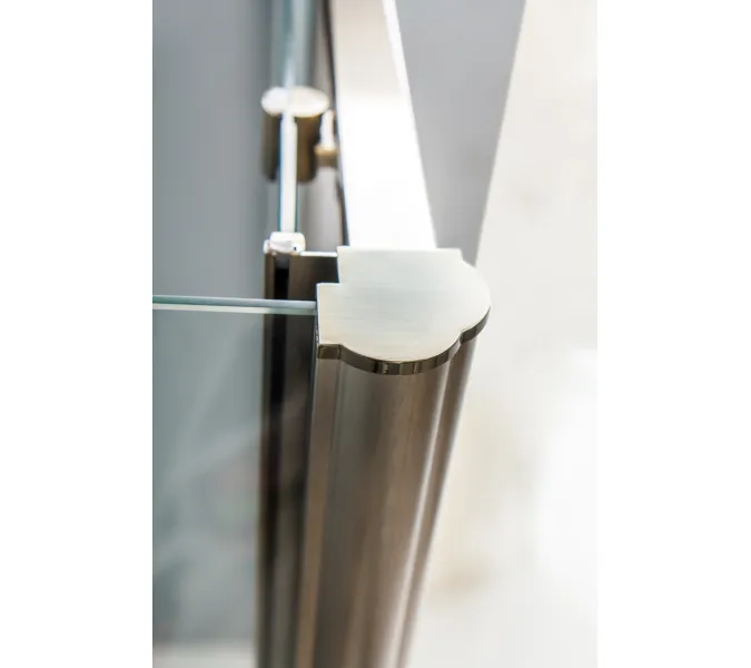 Душевой уголок CEZARES GIUBILEO-AH-1-120/90-SCORREVOLE-C-Br, Цвет стекла: Прозрачный, Цвет профиля: Бронза, Выбрать размер: 120х90, изображение 3