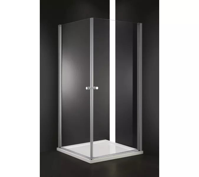 Душевой уголок CEZARES ELENA-W-A-2-C-Cr, Цвет стекла: прозрачное, Цвет профиля: Хром, Выбрать размер: 70х70
