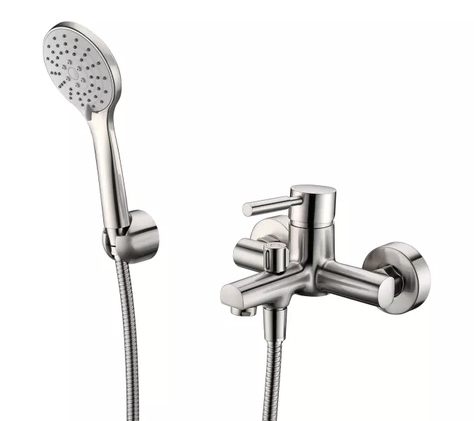 Смеситель для ванны WasserKRAFT Wern  4201 никель, изображение 2