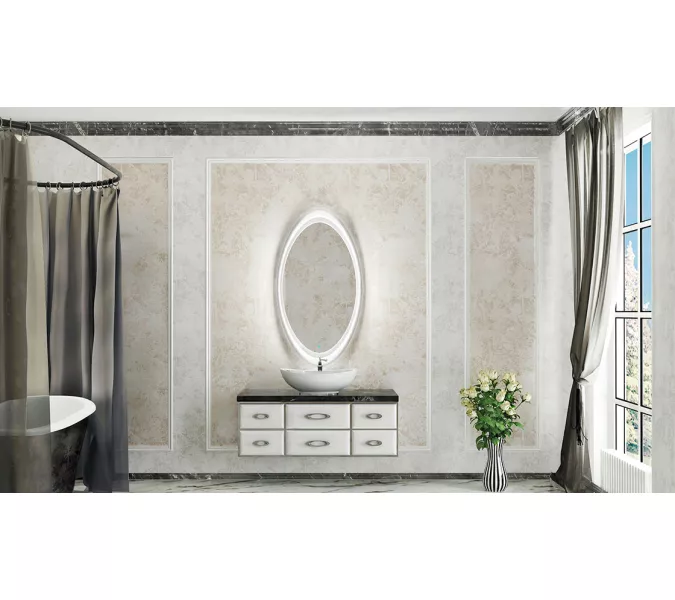 Тумба VELVEX OLIVIA 110 белая со столешницей, изображение 6