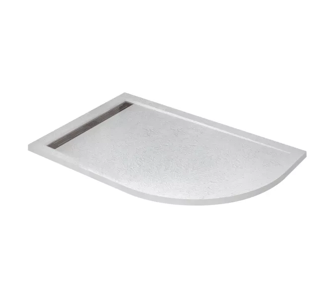 Поддон из искусственного мрамора CEZARES TRAY-AS-RH-30-W-L, Выбрать размер: 100х80, Ориентация: левая  , изображение 2