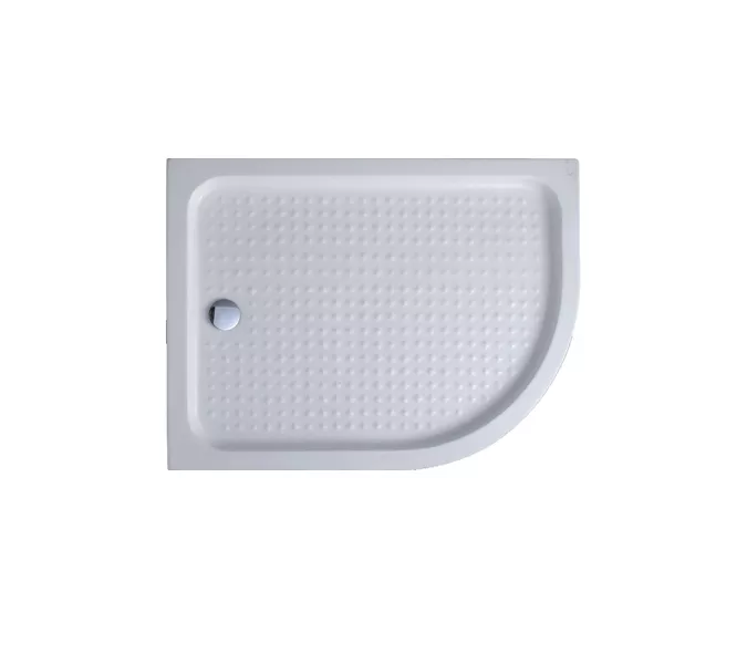 Акриловый поддон CEZARES TRAY-A-RH-15-W-L/R, Высота поддона: Средний, Выбрать размер: 100х80, Ориентация: левая