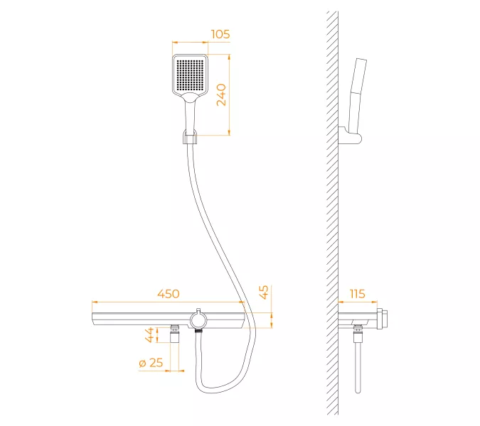 Смеситель душевой RGW SP-40Gr, изображение 8