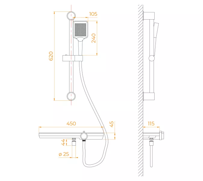 Смеситель душевой RGW SP-41Gr, изображение 8