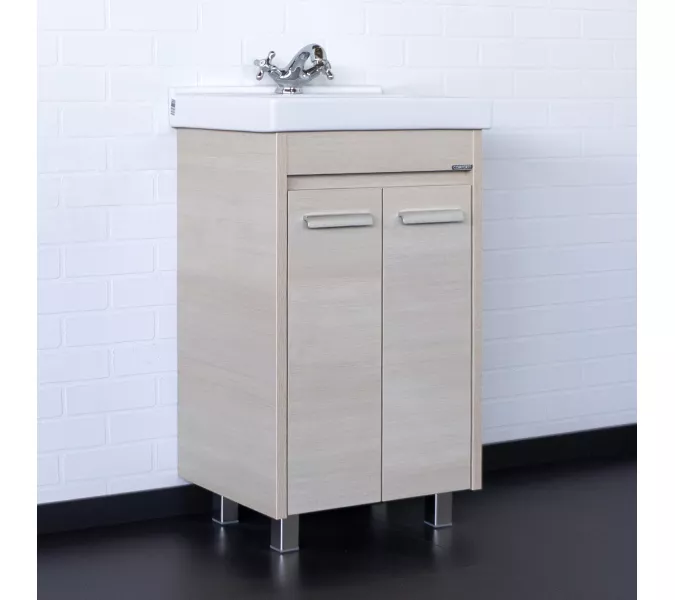 Тумба-умывальник Comforty Марио-50 сосна лоредо с раковиной Fest 50