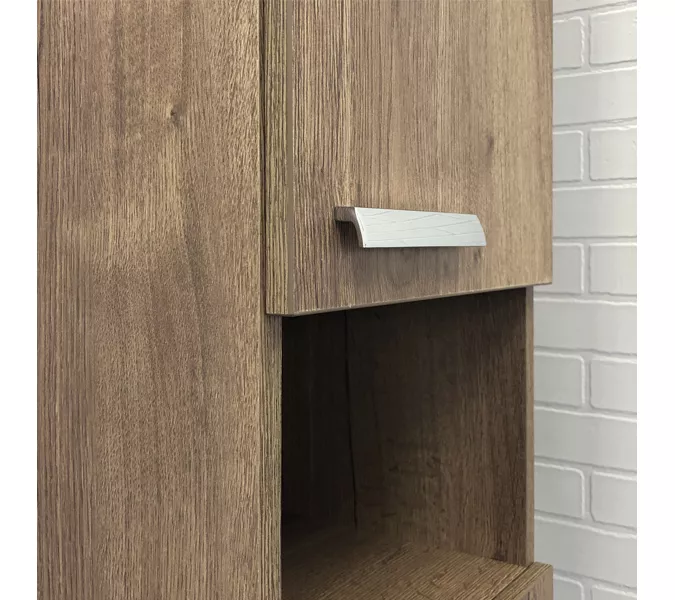 Шкаф-колонна Comforty Никосия-35 дуб темный, Выбрать цвет: дуб темный , изображение 3