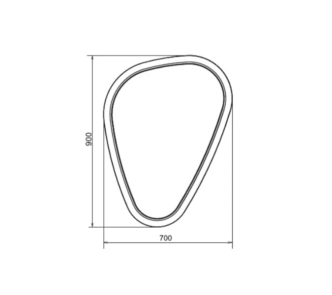 Зеркало Comforty Олеандр-70 LED-подсветка, бесконтактный сенсор, изображение 4