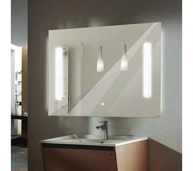 Зеркало Comforty Жасмин LED-подсветка, бесконтактный сенсор, Выбрать размер: 75, изображение 4