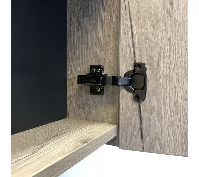 Шкаф подвесной Comforty Порто-50 дуб дымчатый, Выбрать цвет: Дуб дымчатый, изображение 3