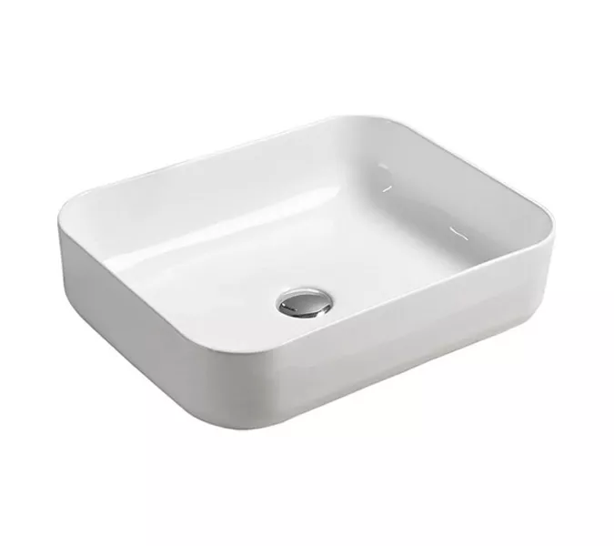 Тумба-умывальник Comforty Прага-75 дуб белый с графитовой столешницей с раковиной, Внешний вид: раковина Comforty T-Y9378, изображение 7