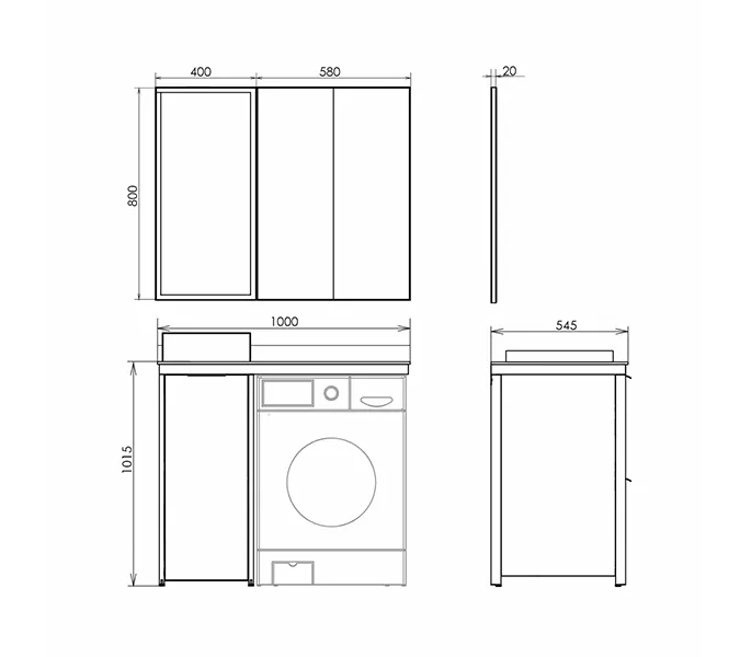 Зеркало Comforty Лозанна-40 белый глянец, изображение 3