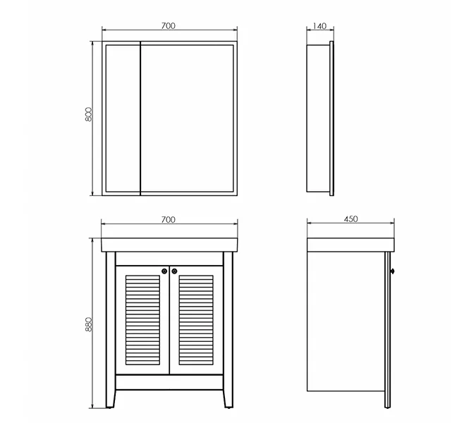 Тумба-умывальник Comforty Классик-70 белый матовый с раковиной Como 70, изображение 2