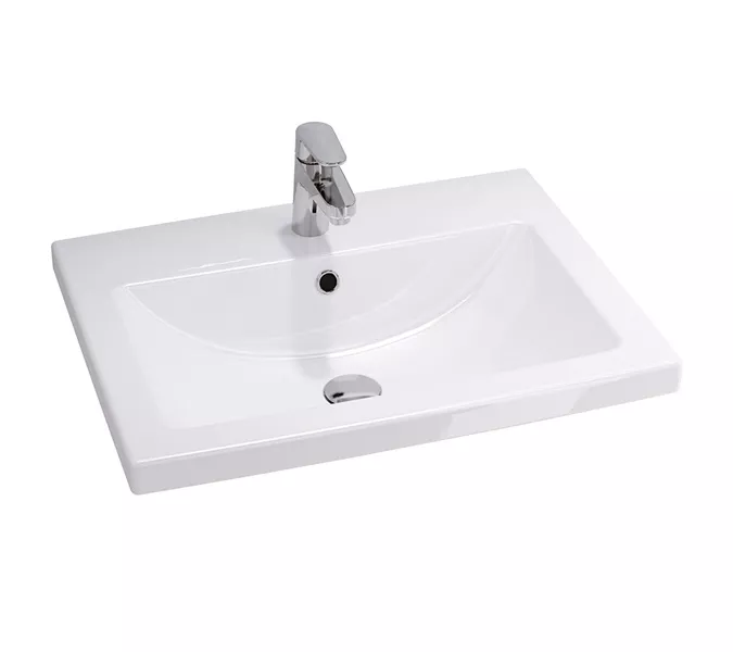 Тумба-умывальник Comforty Нарва-70-2 белый матовый с раковиной Como 70, изображение 6