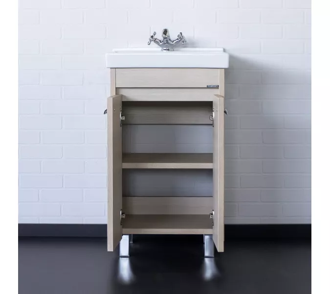 Тумба-умывальник Comforty Марио-50 сосна лоредо с раковиной Fest 50, изображение 3