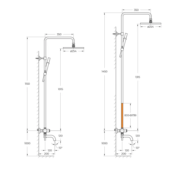 Душевая стойка CEZARES ECO-CVD-BORO, изображение 5