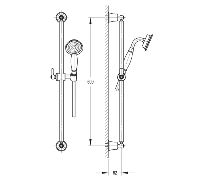 Душевой гарнитур CEZARES LIBERTY-F-SD-01, изображение 2
