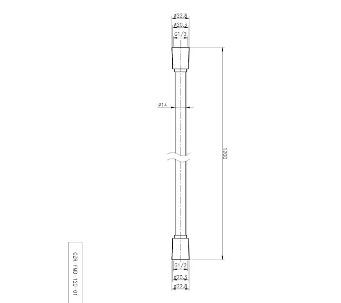 Гибкий шланг CEZARES CZR-FMD-120-NOP, изображение 2