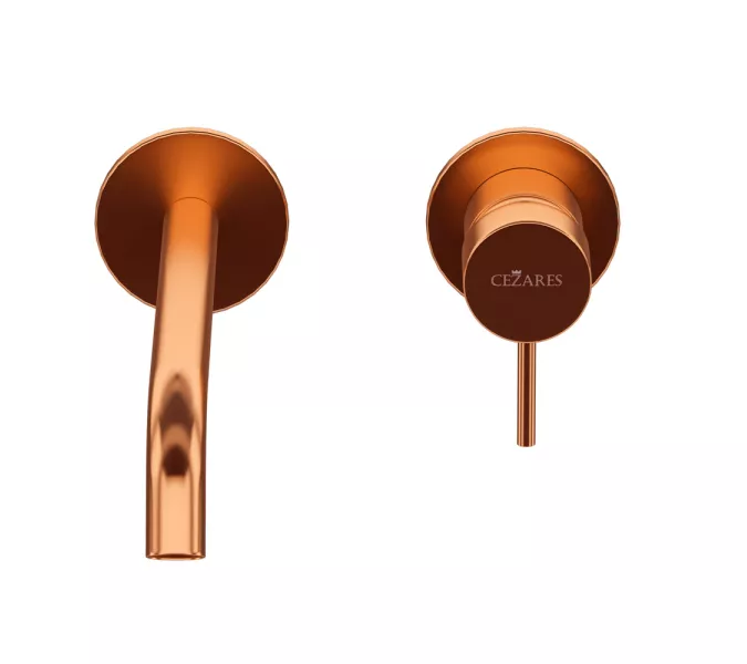 Смеситель для раковины встраиваемый CEZARES LEAF-BLI2-L-SS, Выбрать цвет: Бронза, изображение 3