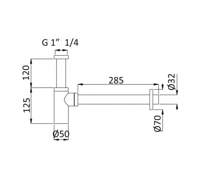 Сифон для раковины CEZARES CZR-B-SMT-SR, изображение 2