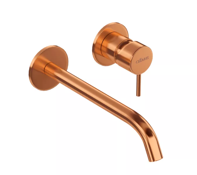 Смеситель для раковины встраиваемый CEZARES LEAF-BLI2-L-SS, Выбрать цвет: Бронза, изображение 2