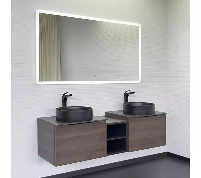 Зеркало для ванной Comforty Портленд-150 LED-подсветка, бесконтактный сенсор, изображение 3