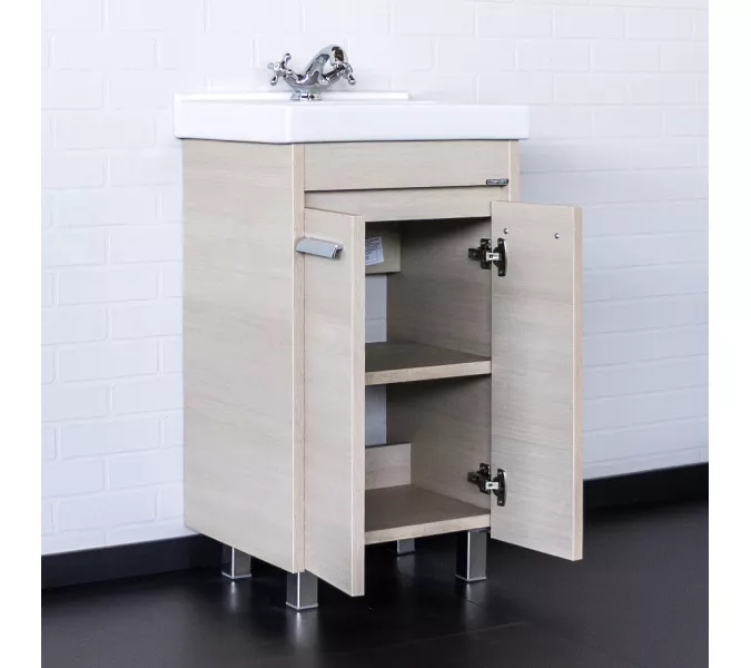 Тумба-умывальник Comforty Марио-50 сосна лоредо с раковиной Fest 50, изображение 2