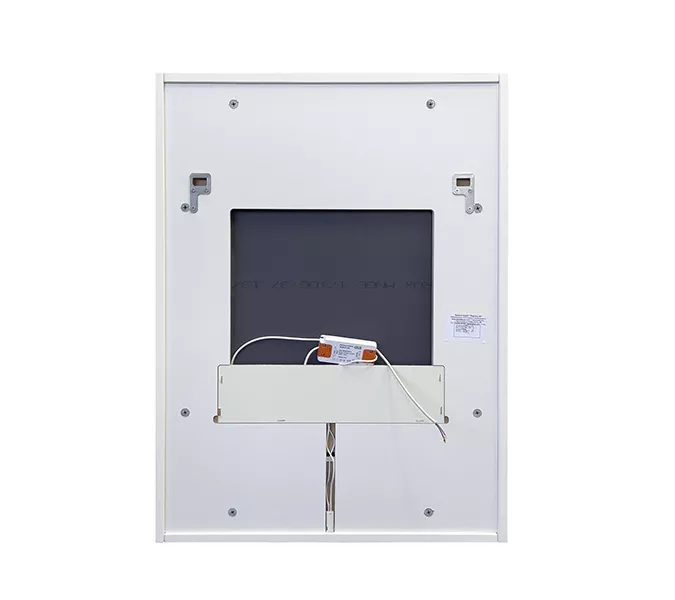 Зеркало-короб Comforty Марсель  белое матовое с подсветкой, Выбрать размер: 60, изображение 2