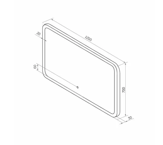 Зеркало Comforty Лотос-120 LED-подсветка, бесконтактный сенсор, изображение 2