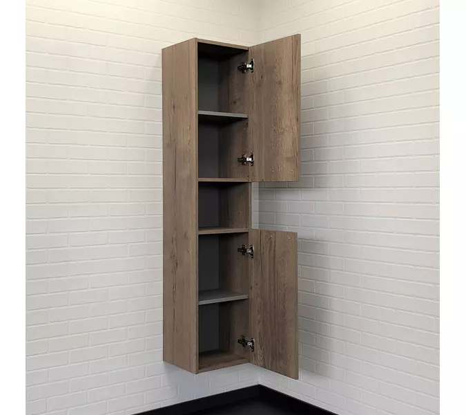 Шкаф-колонна Comforty Никосия-35 дуб темный, Выбрать цвет: дуб темный , изображение 2