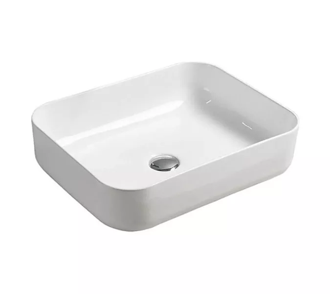 Тумба-умывальник Comforty Прага-120 дуб белый с графитовой столешницей с раковиной, Внешний вид: раковина Comforty T-Y9378, изображение 6