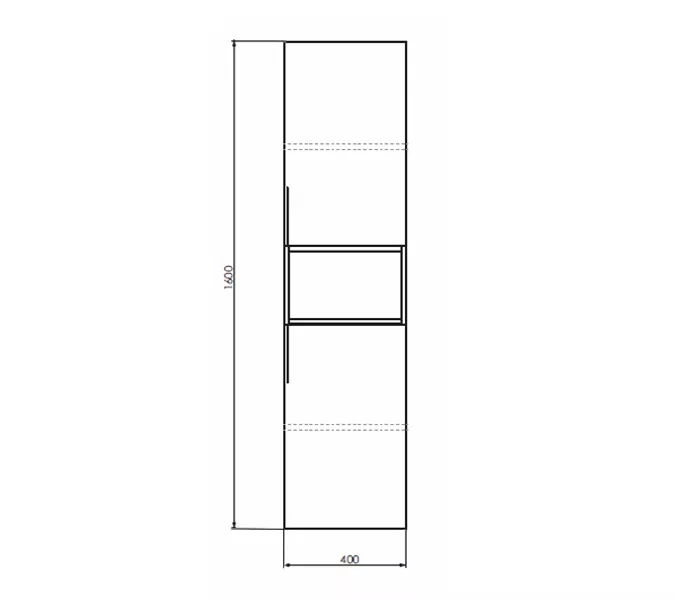 Comforty. Шкаф-колонна Штутгарт-40 дуб тёмно-коричневый, изображение 6