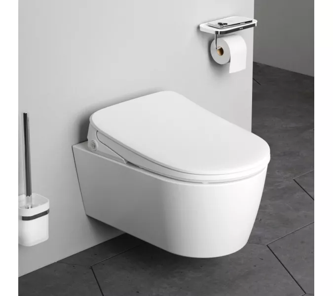 AM.PM  Func подвесной унитаз FlashClean c эл крышкой-биде со скрытой подводкой, изображение 2