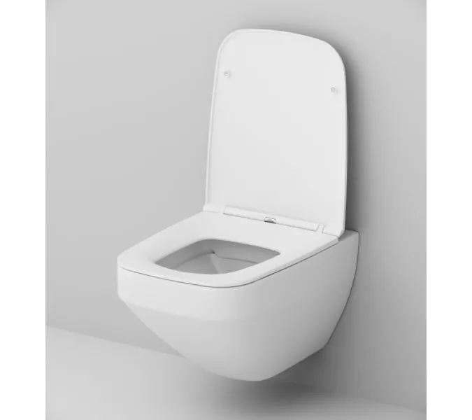 Унитаз подвесной безободковый с инсталляцией AM.PM Inspire 2.0 сиденьем микролифт, белой пневм. клавишей, изображение 5