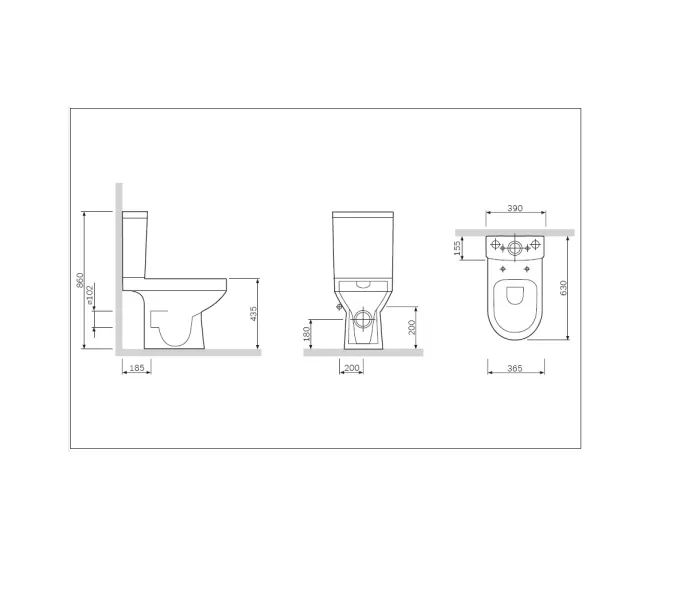 Унитаз напольный AM.PM Spirit 2.0 безободковый с сиденьем микролифт 57WH, белый, изображение 12
