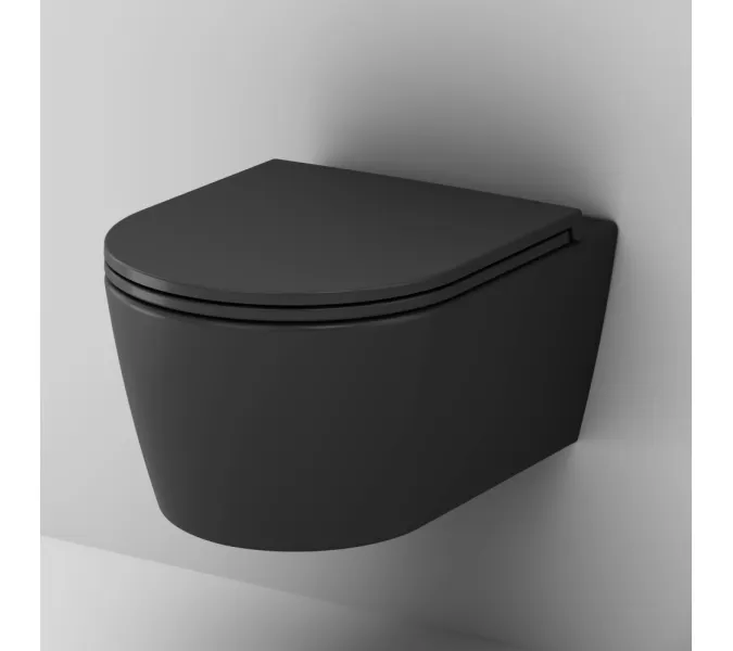 AM.PM Func подвесной унитаз FlashClean с сиденьем микролифт, черн мат, изображение 5