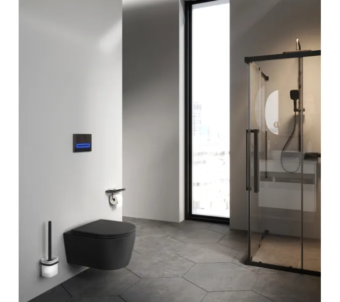 AM.PM Func подвесной унитаз FlashClean с сиденьем микролифт, черн мат, изображение 4